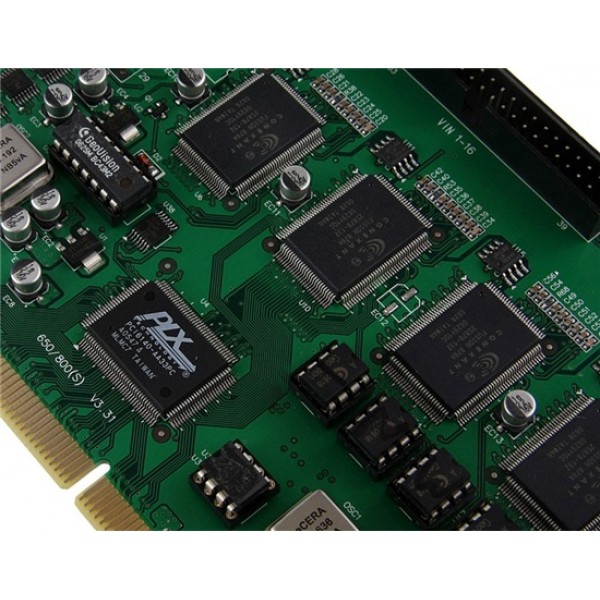 16 Channel 120 FPS DVR PCI Video Capture Card Supports both PAL and NTSC Standards (Green)