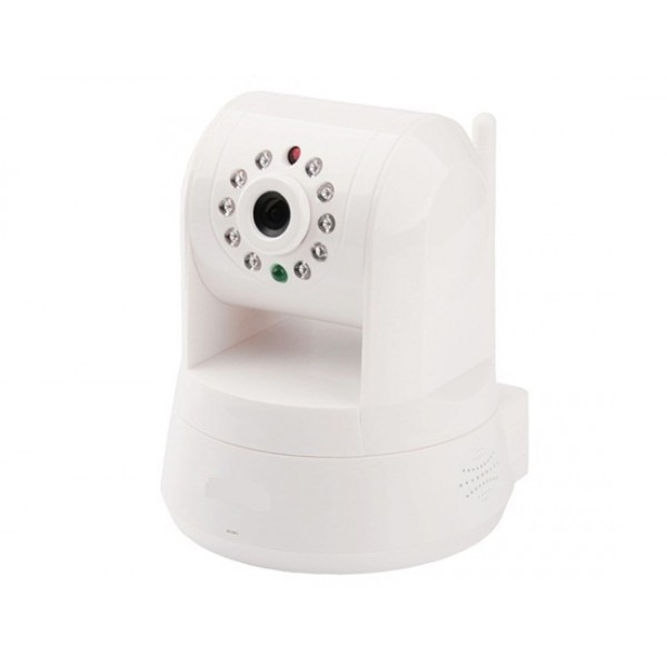 iProbot 3 1/4 Inch CMOS Sensor Wireless HD Network Camera with Microphone and Speaker (White)