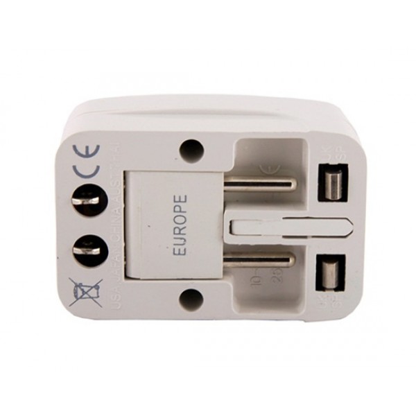 Global Travel Adapter Adaptor (White)