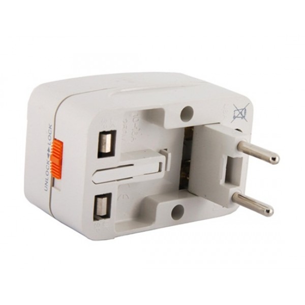 Global Travel Adapter Adaptor (White)