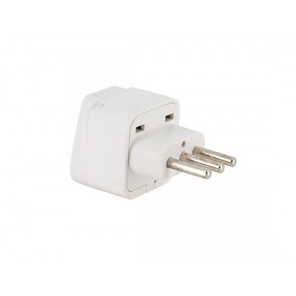 Italian Plug Adapter Adaptor (White)