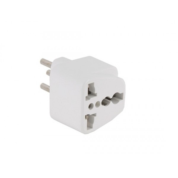 Swiss Plug Adapter Adaptor (White)