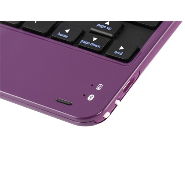 Ultra-slim Mini Bluetooth 3.0 Keyboard for iPad Mini (Purple)