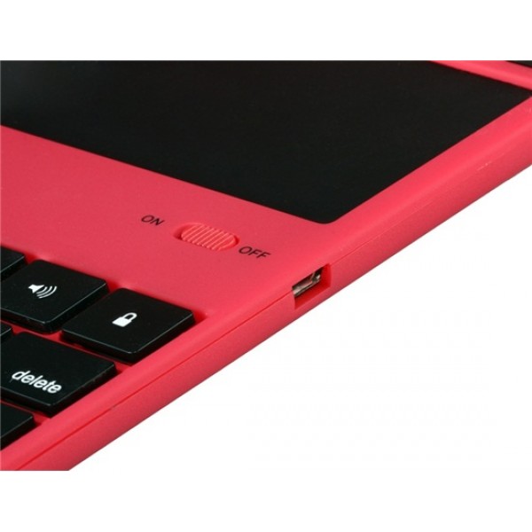 ABS Plastic 360 Degree Rotation Bluetooth Keyboard & Protective Case with Stand for iPad 2/3/4 (Red)