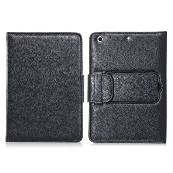 Faux Leather Flip Case with Built-in Blu...