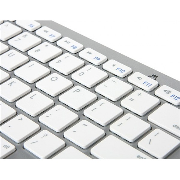 Wireless Bluetooth Keyboard for iPad (White)