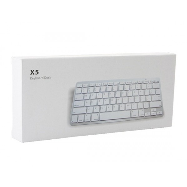 Wireless Bluetooth Keyboard for iPad (White)