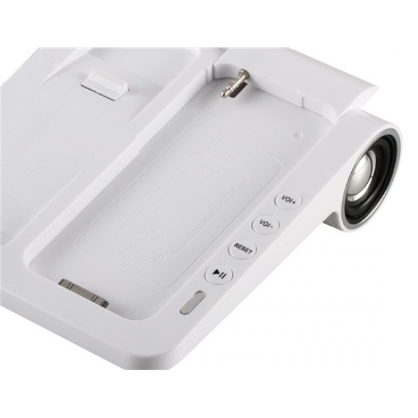 Radiation Protection Telephone Landline & Speaker Base for iPhone 4 & 4S (White)