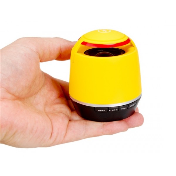 MUSIC S05 Mini Wireless Bluetooth Speaker with TF Card Reader for iPhone, iPad, PC (Yellow)