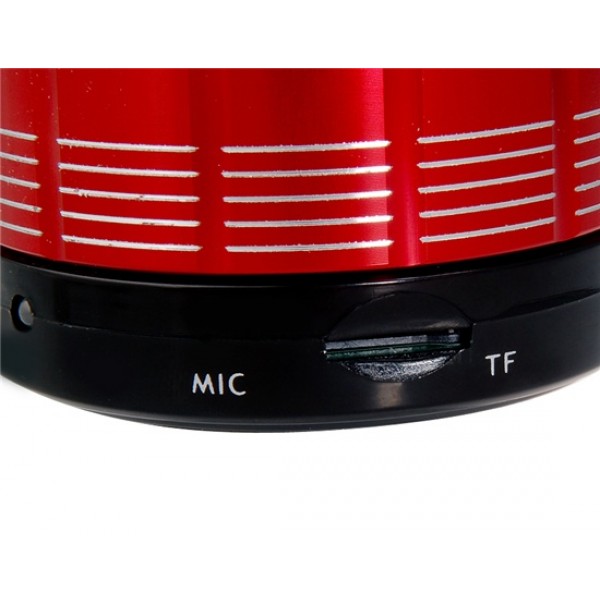 MUSIC S12 Mini Wireless Bluetooth Speaker with TF Card Reader for iPhone, iPad, PC (Red)