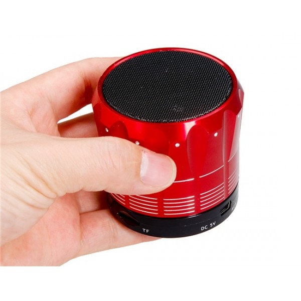 MUSIC S12 Mini Wireless Bluetooth Speaker with TF Card Reader for iPhone, iPad, PC (Red)