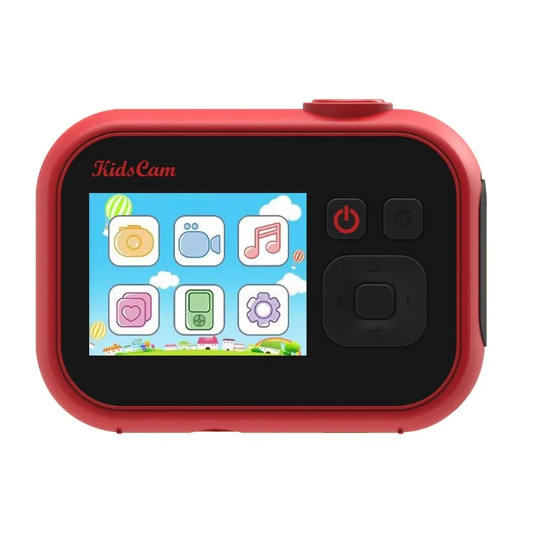 Children Digital Camera 1080P High Resolution 2.0inch Screen Auto Focus Educational Toy - Red