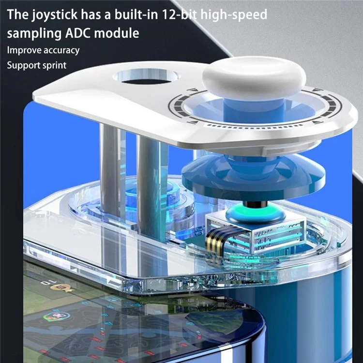 H18 Mobile Phone Game Joystick Mobile Gaming Controller for iPhone, Android Phones