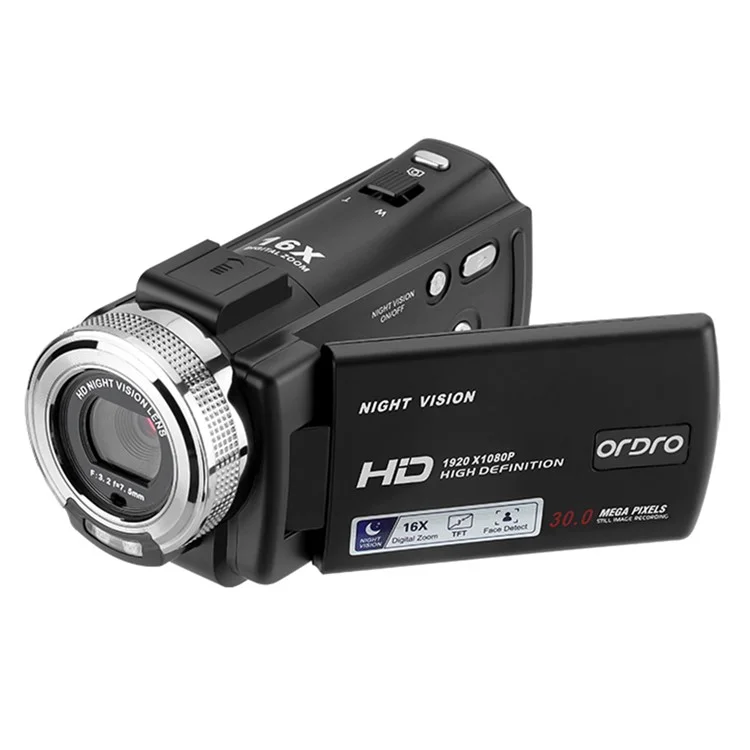 3.0 Inch 1080P Full HD Video Camera EU Plug Support Night Vision Vlogging Camera Recorder Home Camcorder