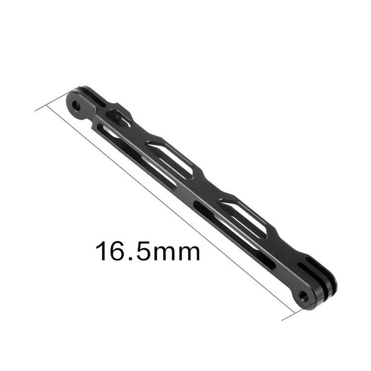 Q25577 for Gopro Hero 9/8/7/6 Aluminium Alloy Extension Arm Helmet Mount Lengthened Rod - Black